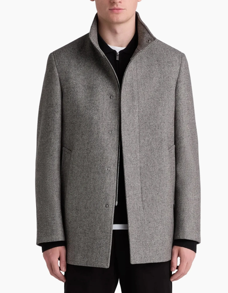 Remus Uomo Jacob Wool Rich Coat CHARCOAL