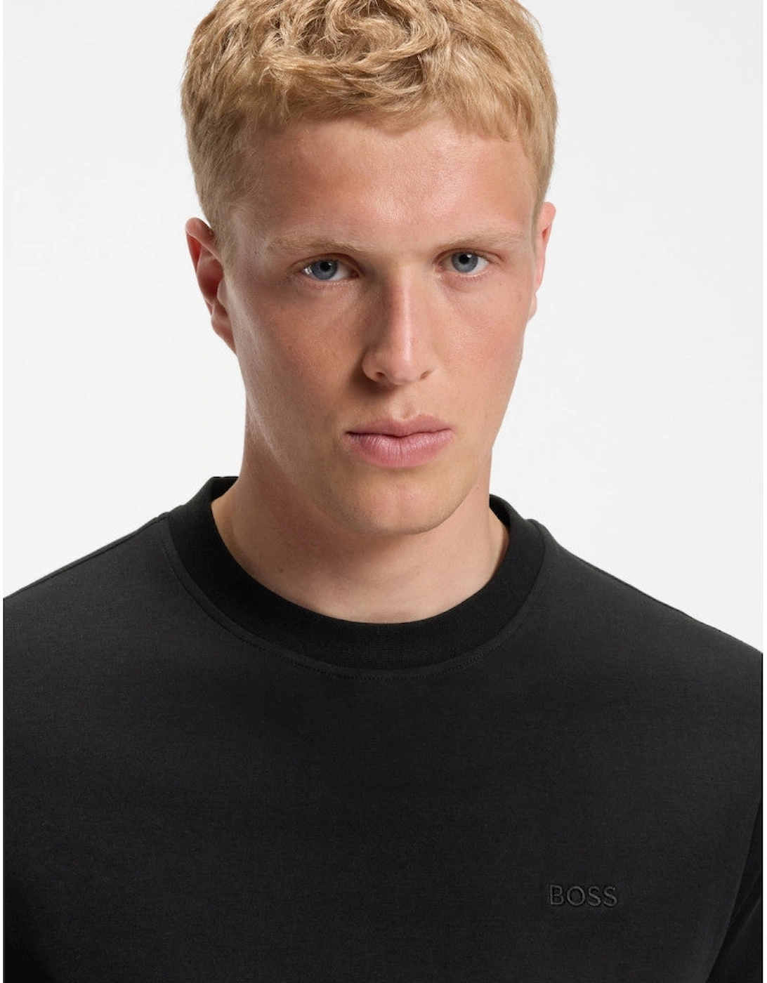 BOSS Orange Te Interlock T-Shirt 001 Black