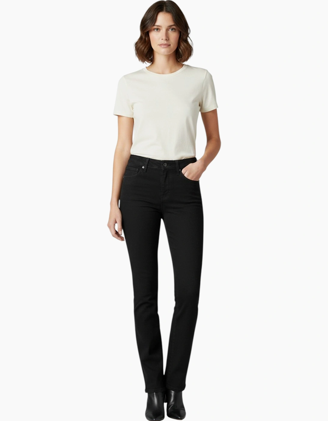 LEVI'S Womens Denim Jeans Levi Super Slim Casual Plain Stretch Black Levis Pant