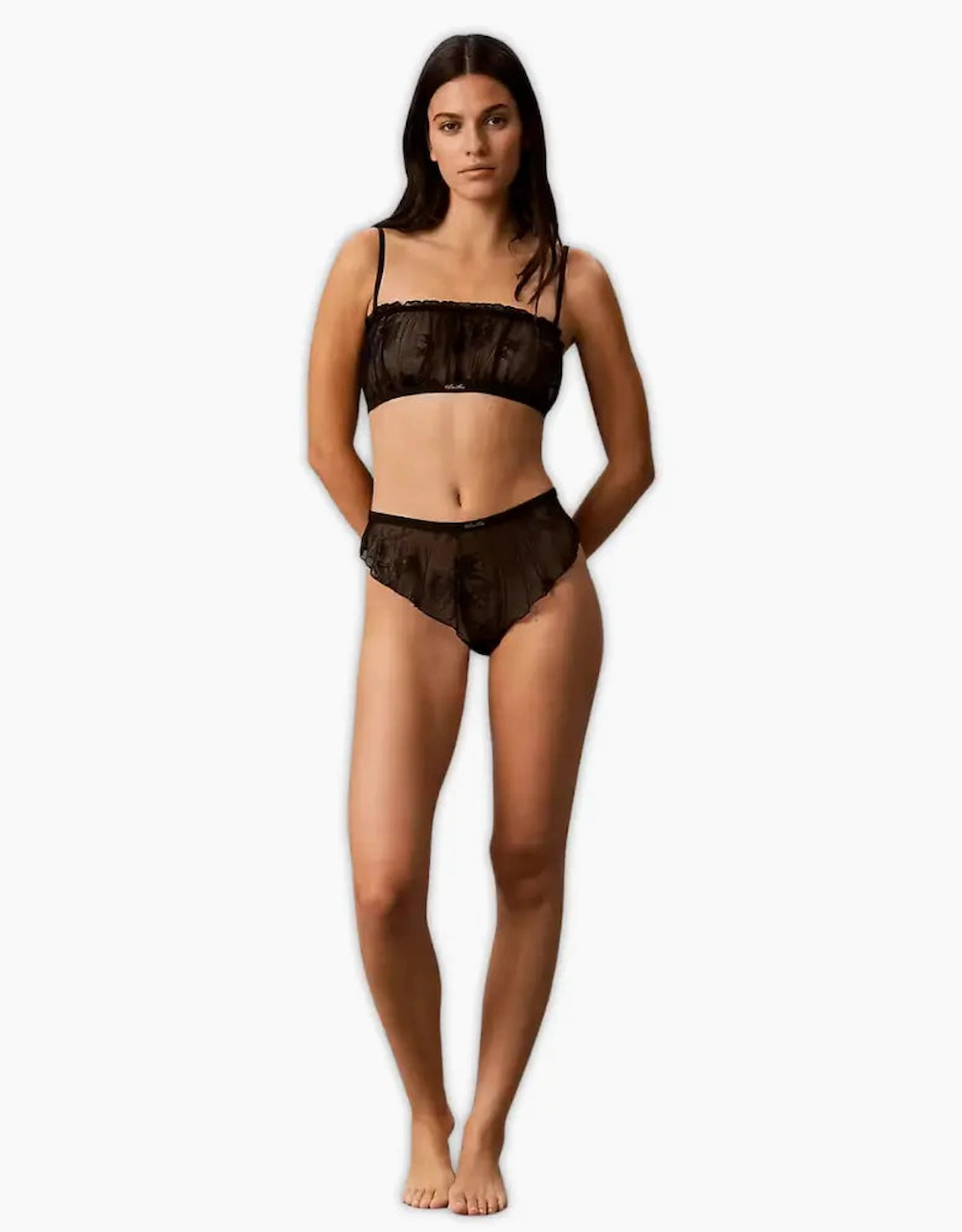 Icon Lace Tanga Thong, Black