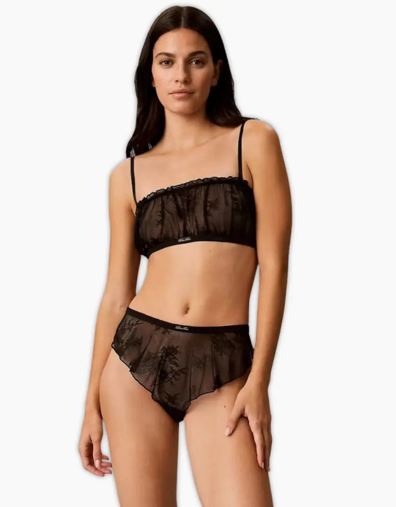 Icon Lace Tanga Thong, Black