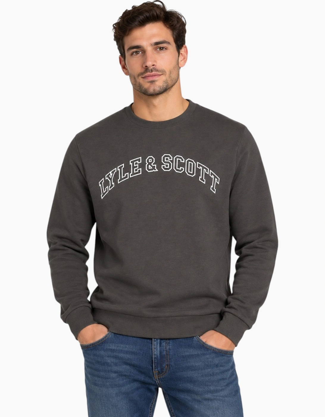 Lyle & Scott Mens Sweatshirts Crew Neck Knitted Winter Pullover Sweat Jumper NEW