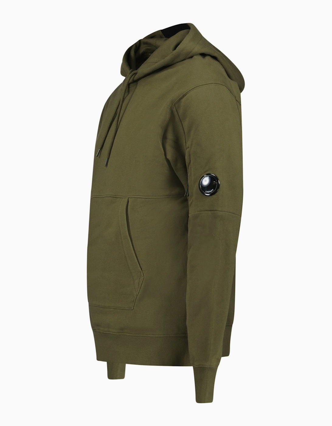 CP Company Micro Lens Diagonal Raised Hoodie Ivy Green