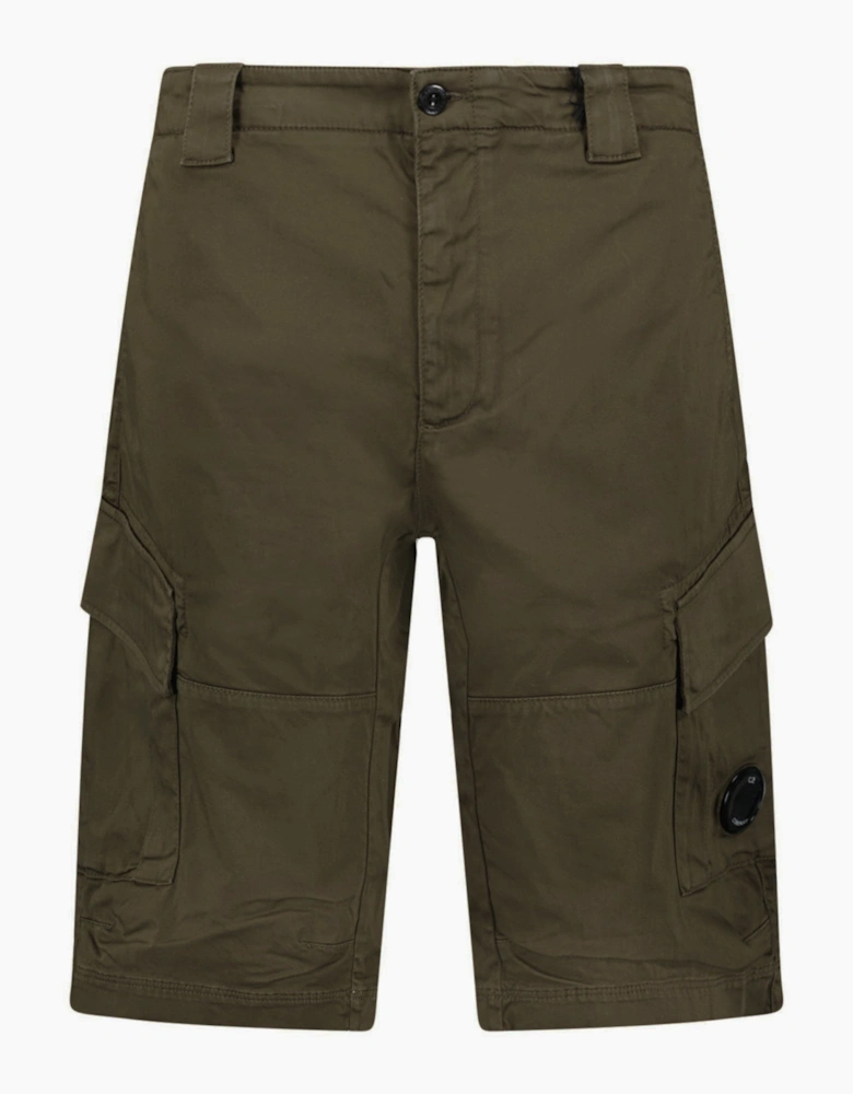 CP Company Bermuda Cargo Lens Shorts Ivy Green