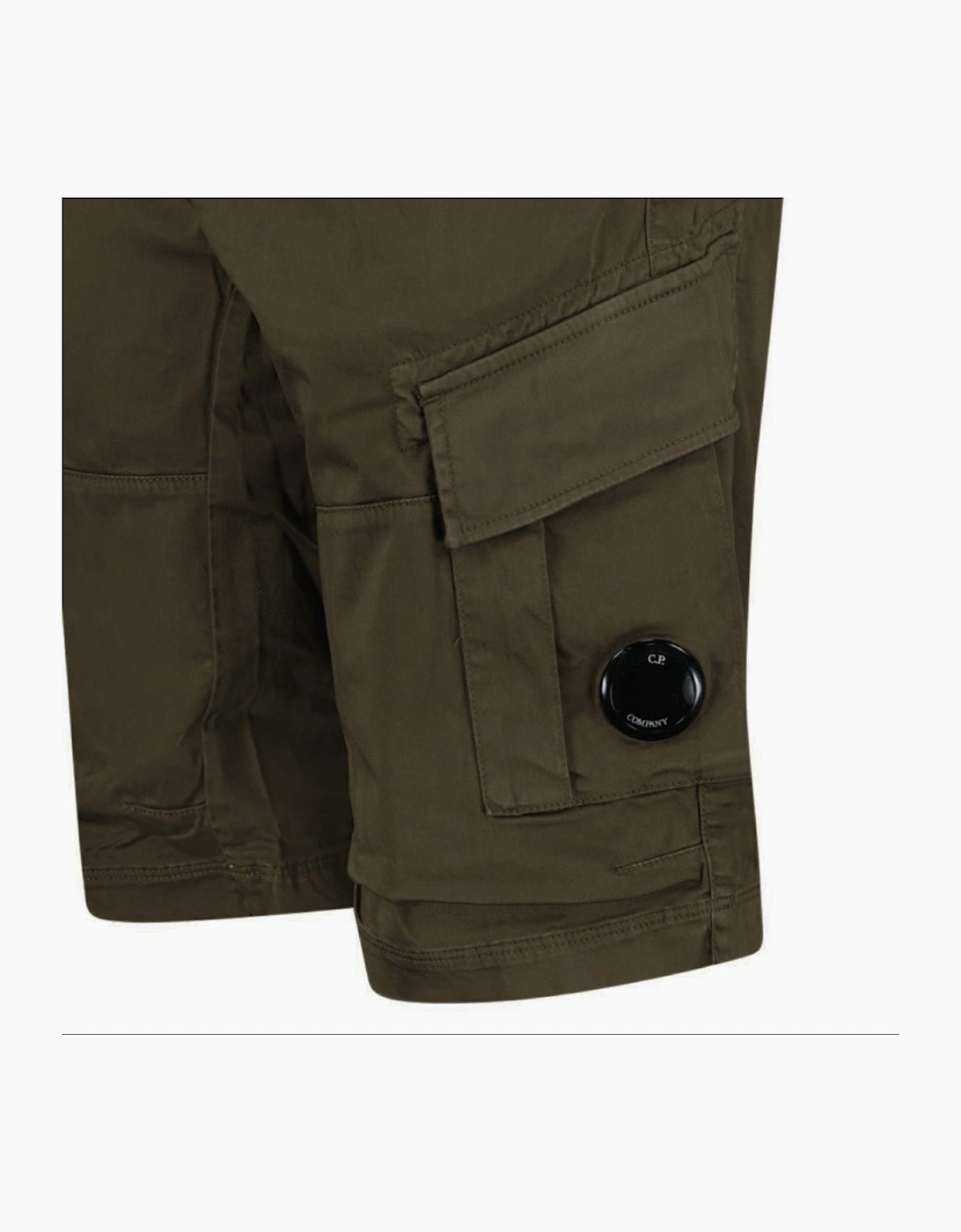 CP Company Bermuda Cargo Lens Shorts Ivy Green