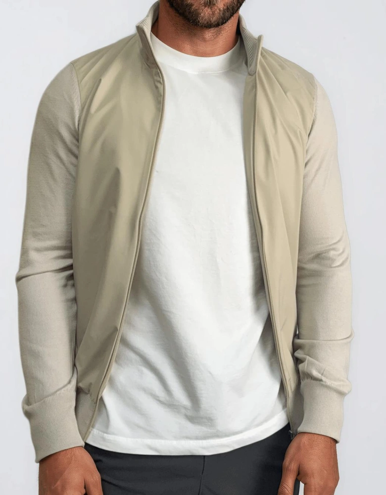 Gran Sasso Zip-Up Jacket in Beige