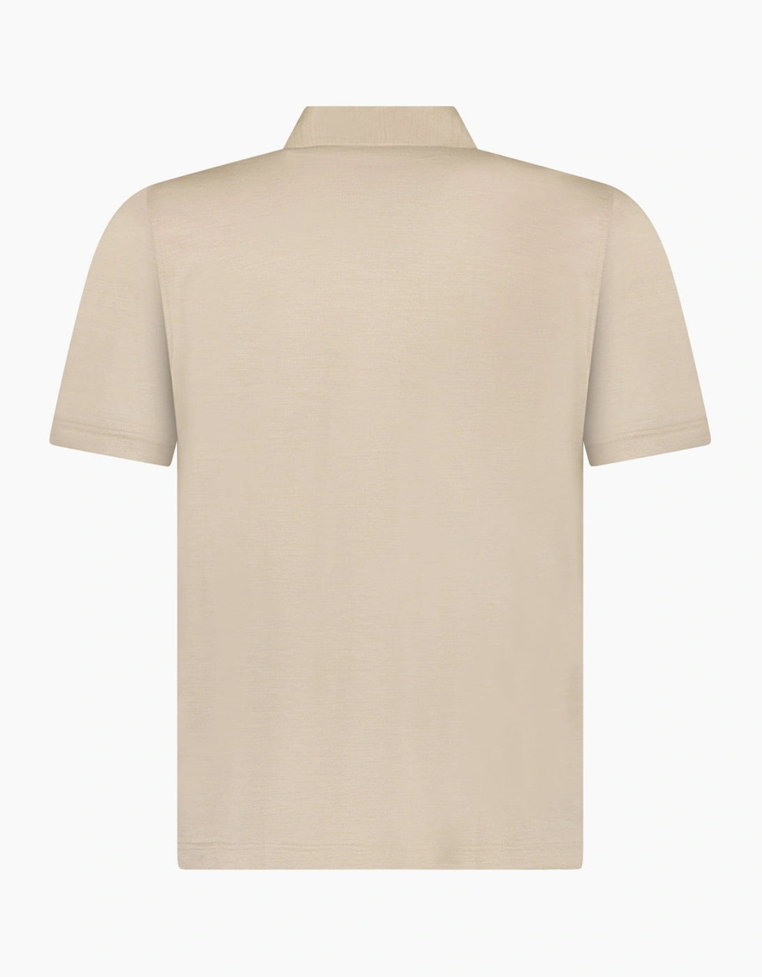 Gran Sasso Silk Polo Shirt in Beige