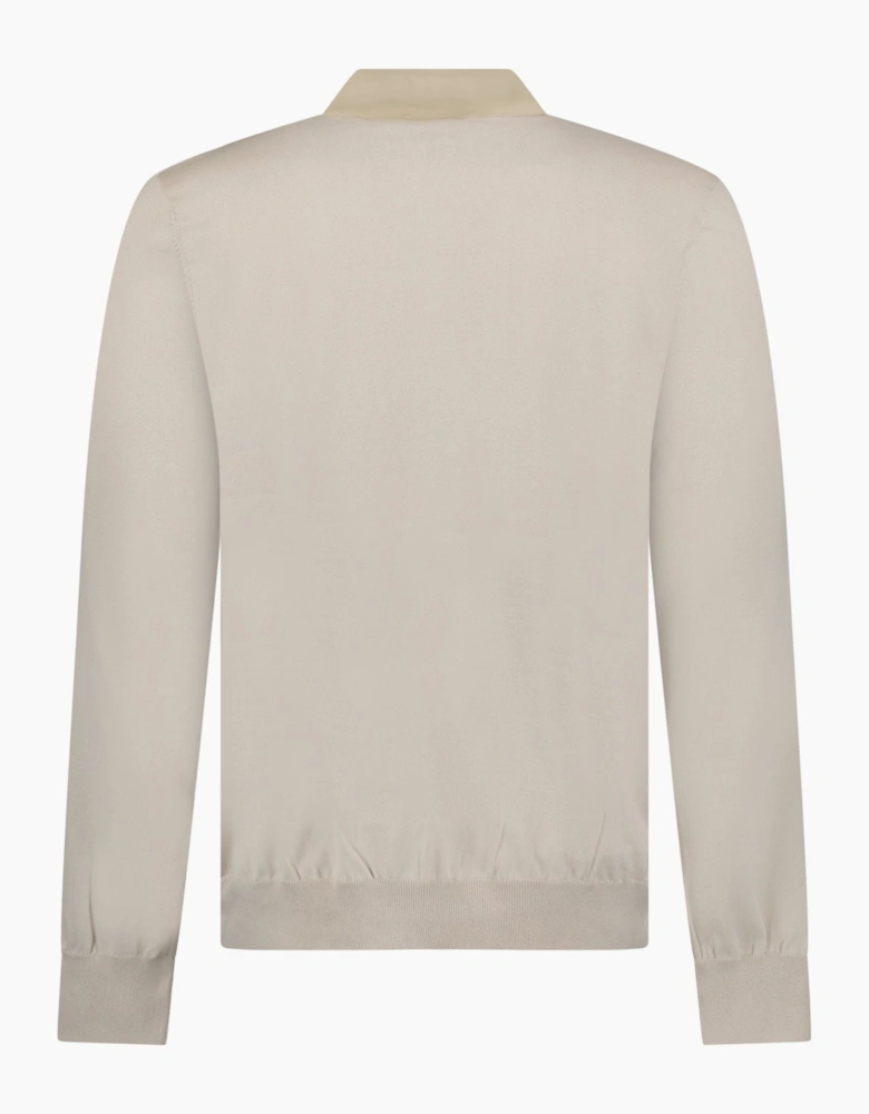 Gran Sasso Zip-Up Jacket in Beige