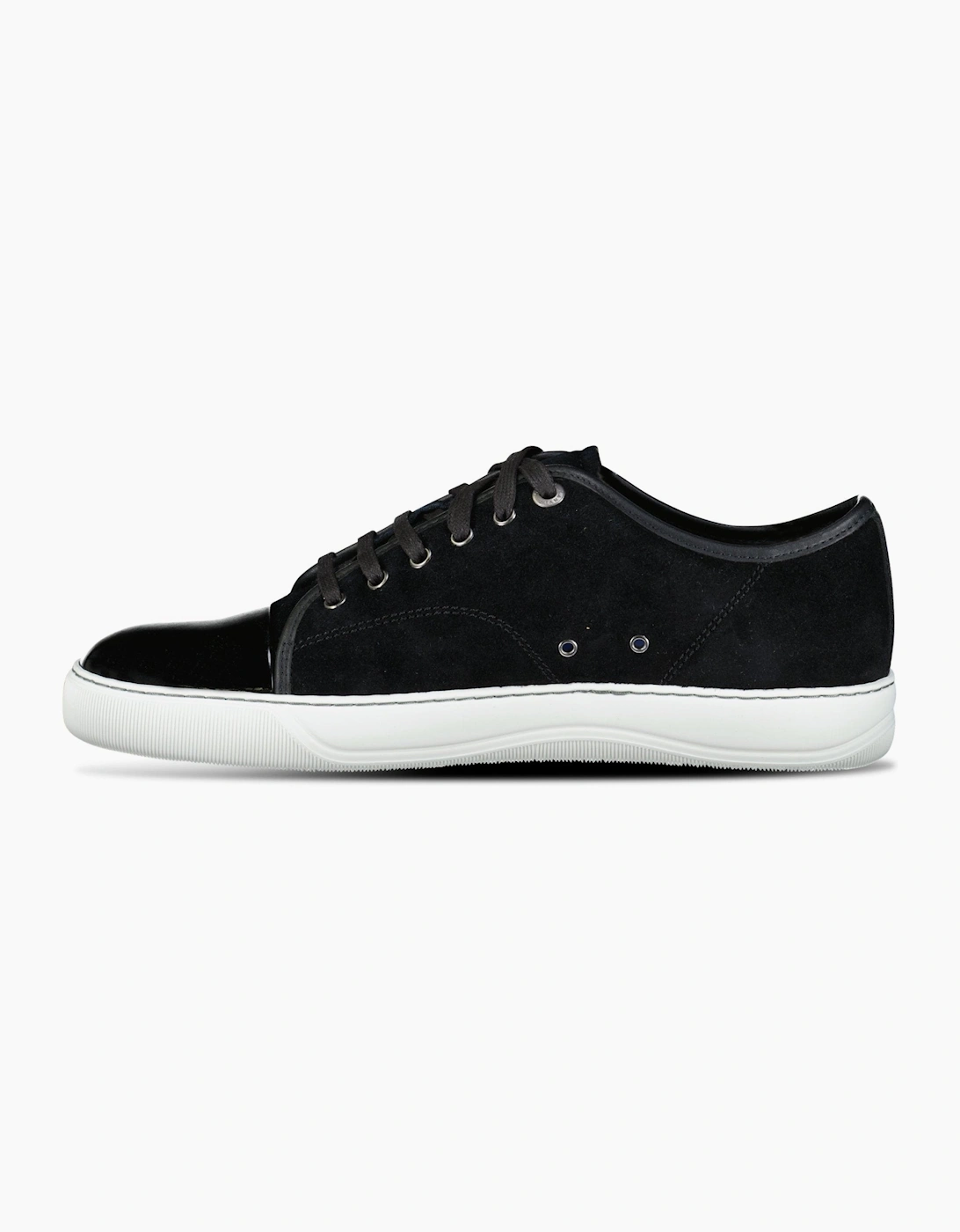 Lanvin Suede Patent DBB1 Toe Trainers in Black