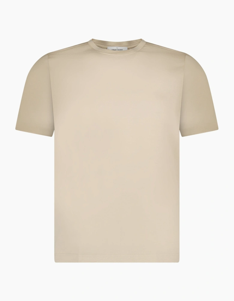 Gran Sasso Pure Cotton T-Shirt in Beige
