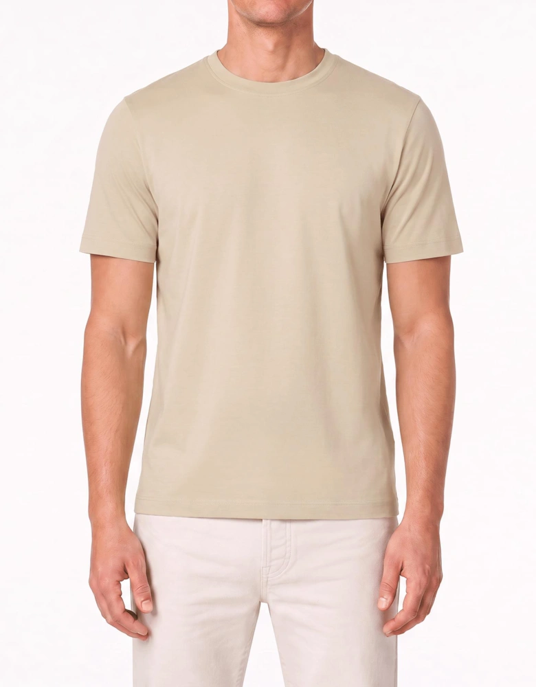 Gran Sasso Pure Cotton T-Shirt in Beige