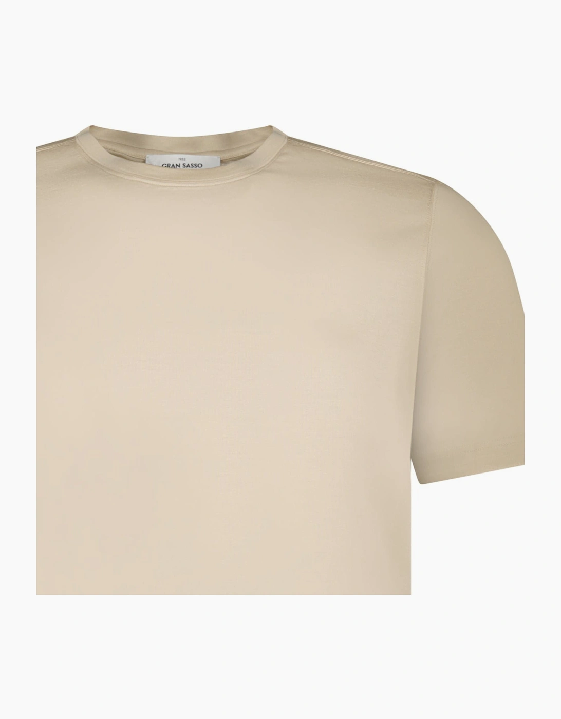 Gran Sasso Pure Cotton T-Shirt in Beige