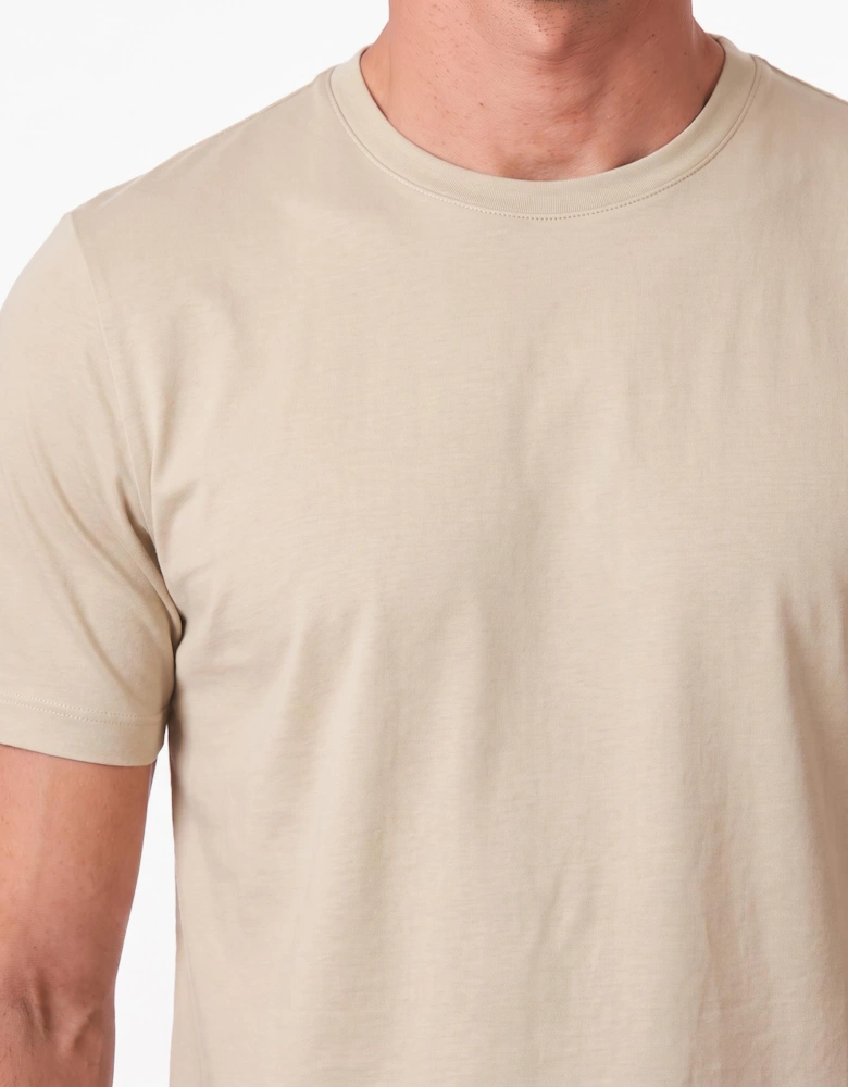 Gran Sasso Pure Cotton T-Shirt in Beige