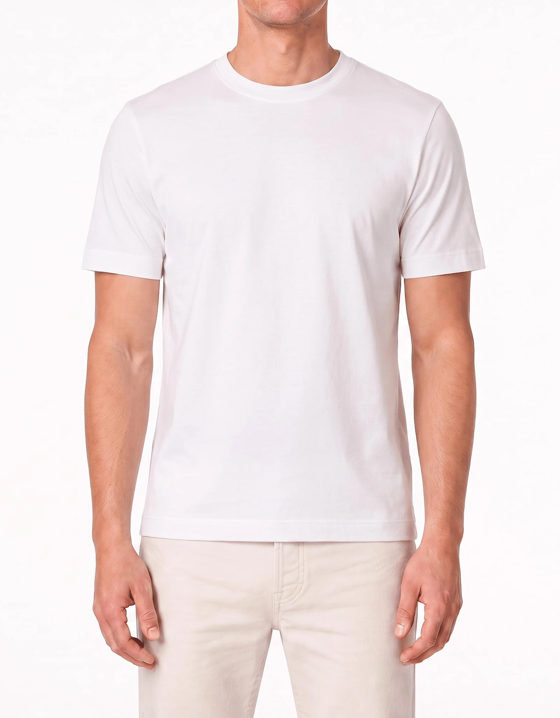 Gran Sasso Pure Cotton T-Shirt in White