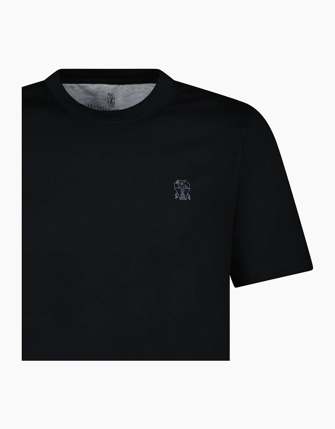 Brunello Cucinelli Cotton Jersey T-Shirt in Black