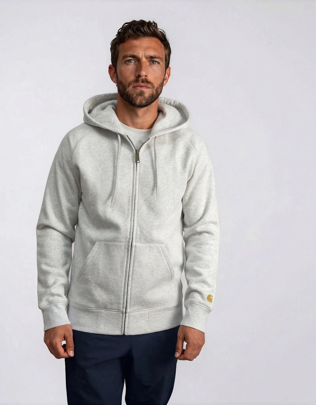 Carhartt WIP Chase Hoodie in Grey