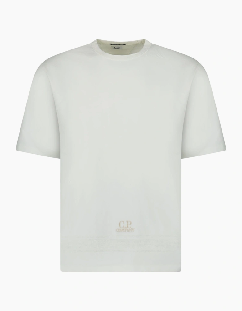 CP Company Mercerized Jersey 30/2 Twisted T-Shirt in Gauze White