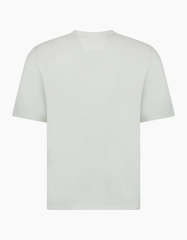 CP Company Mercerized Jersey 30/2 Twisted T-Shirt in Gauze White