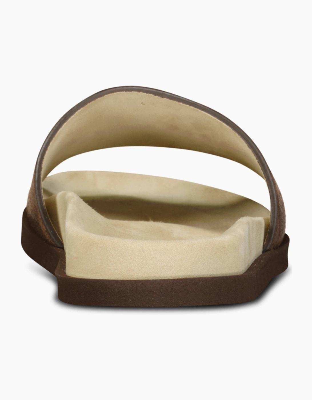 Brunello Cucinelli Suede-Strap Flat Sandals in Brown