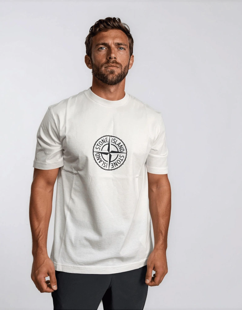 Stone Island Organic Cotton Jersey T-Shirt in White