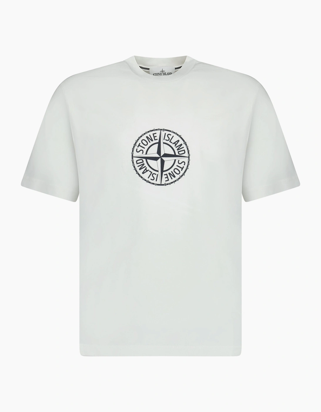 Men's Stone Island Organic Cotton Jersey T-Shirt in White - Size: 38