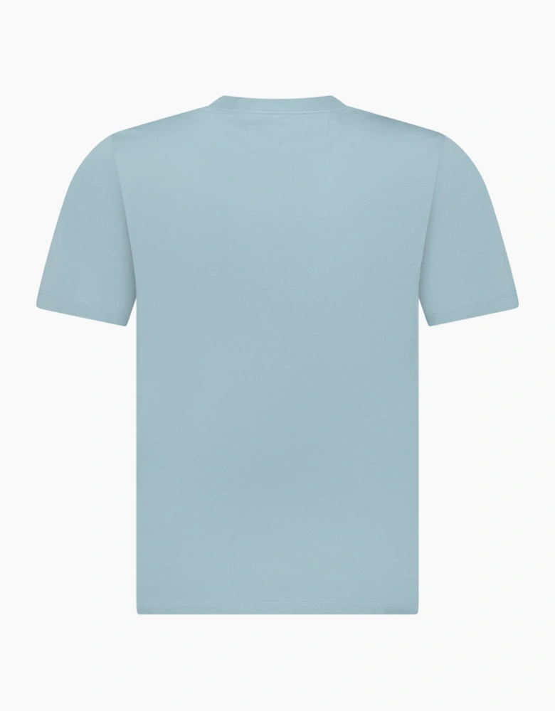 CP Company 30/1 Jersey Short Sleeve Printed T-Shirt in Blue