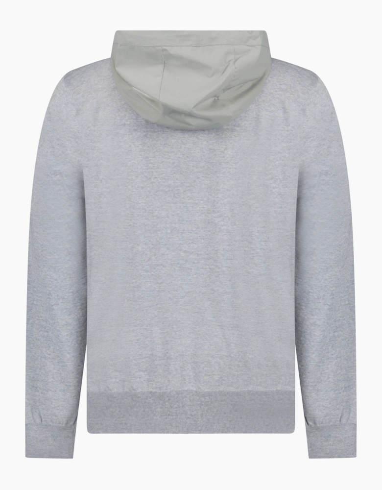 Gran Sasso Hooded Zip-Up Jacket in Grey