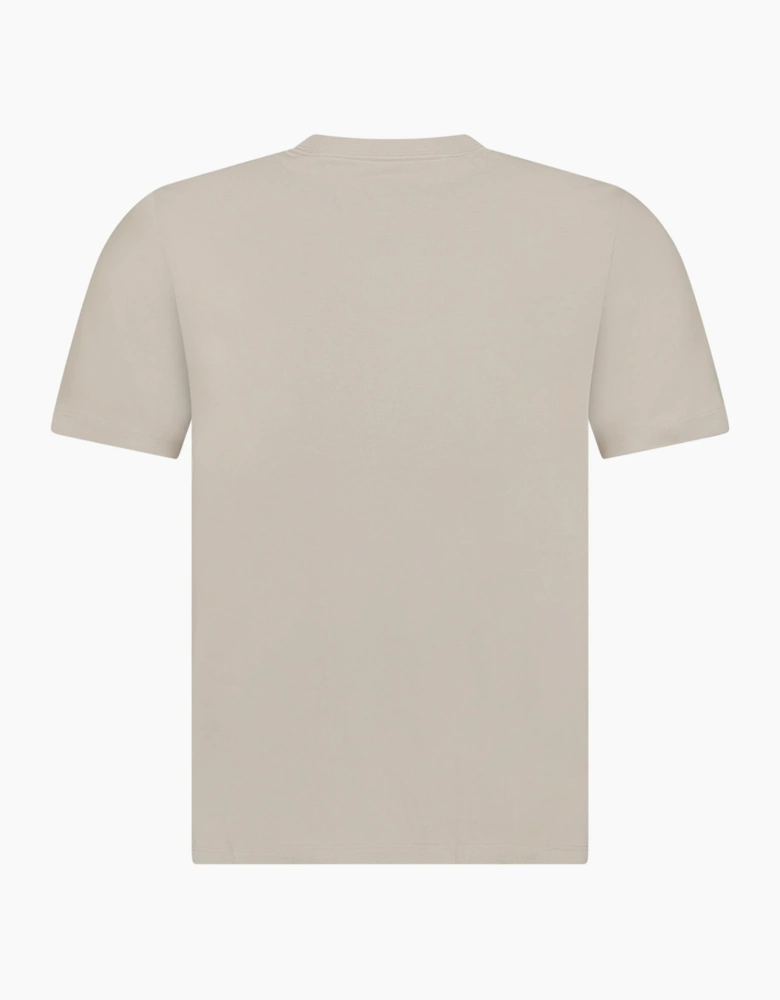 CP Company 30/1 Jersey Short Sleeve Printed T-Shirt in Dove Grey