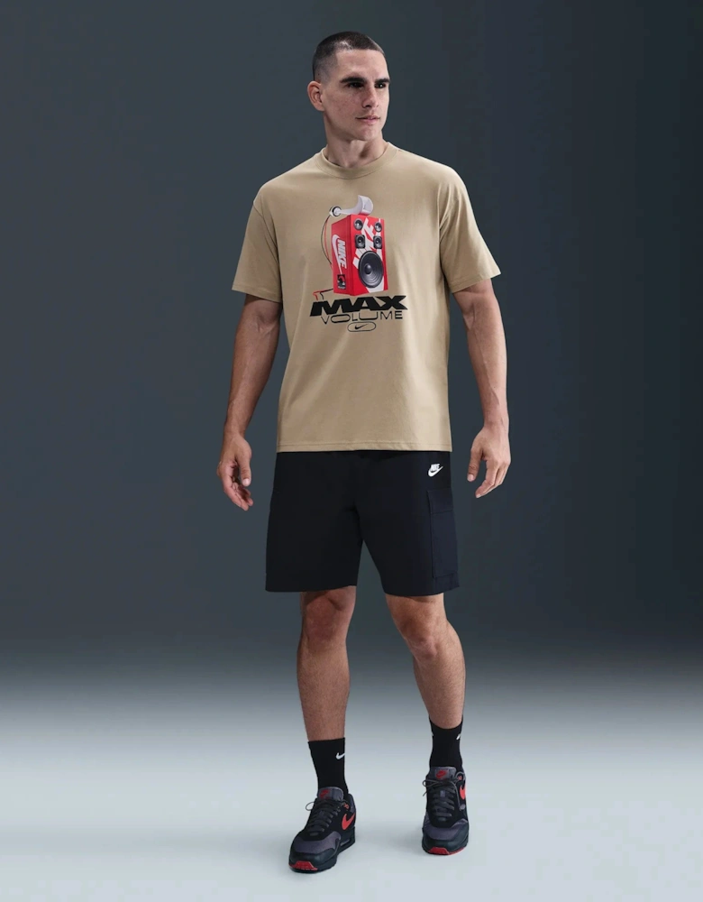 Nike Max 90 Volume Speaker T-Shirt Light Brown