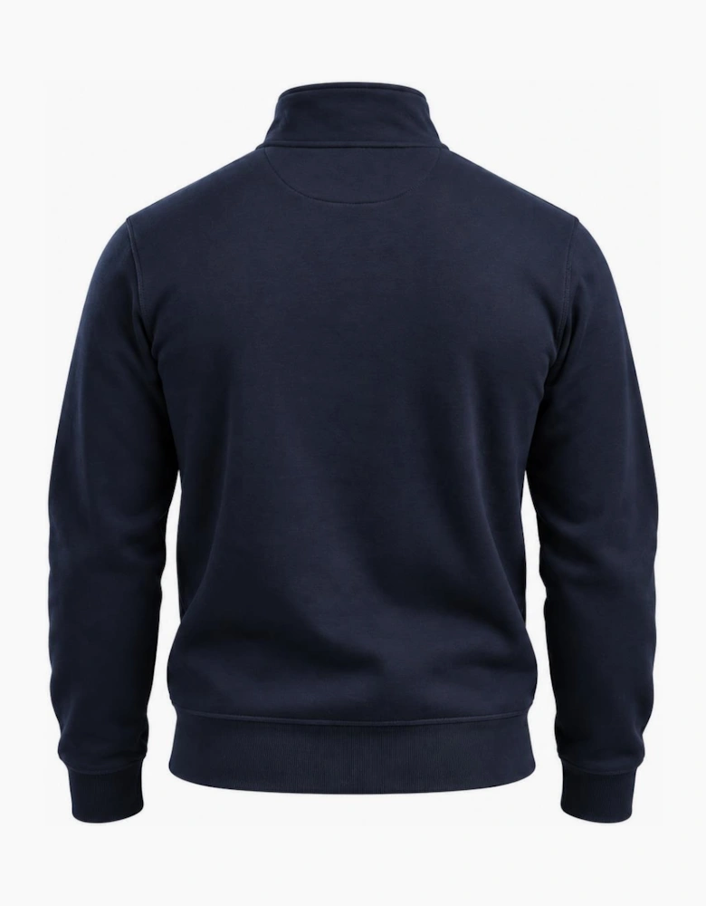 Marshall Artist Marchio 1/4 Zip Sweatshirt Navy