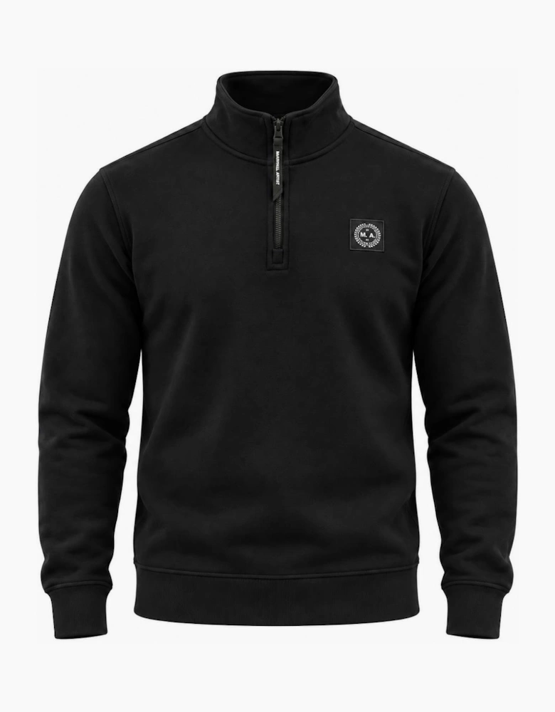 Marshall Artist Marchio 1/4 Zip Sweatshirt Black