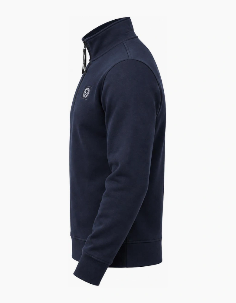 Marshall Artist Marchio 1/4 Zip Sweatshirt Navy