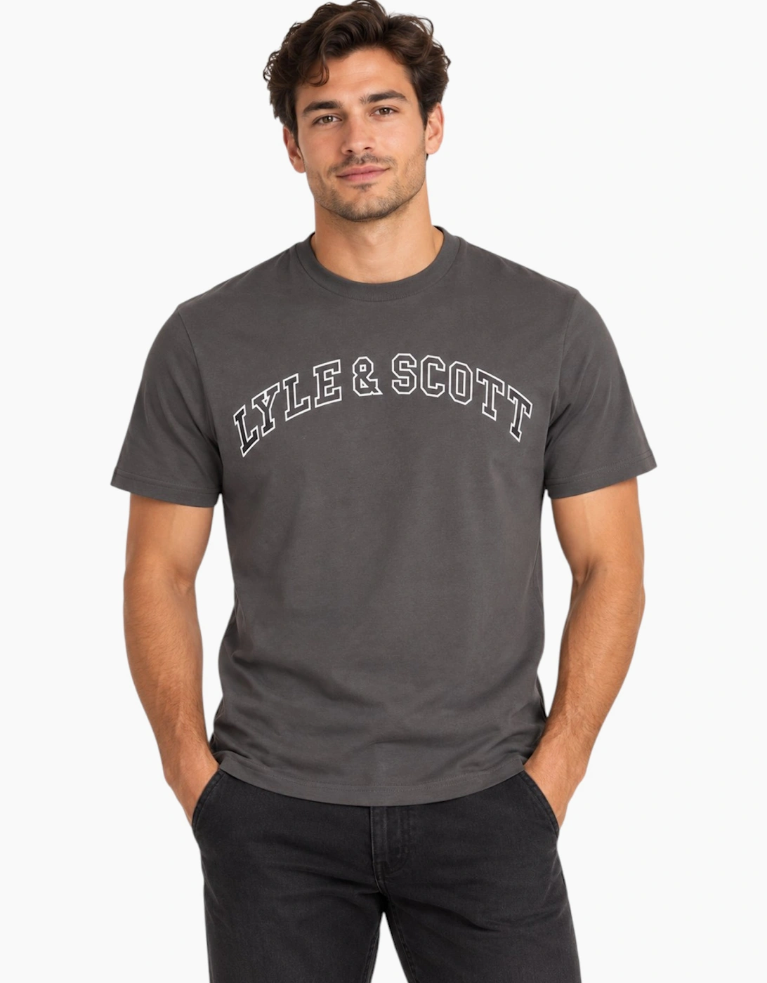 Lyle & Scott Mens Short Sleeve T Shirts Crew Neck Summer Logo Printed T Shirt