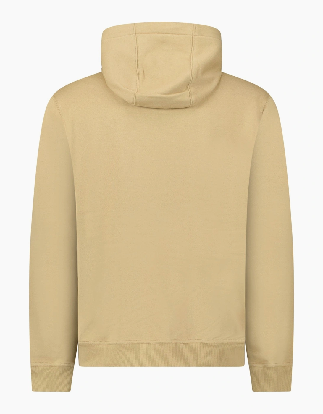 Burberry Logo Embroidered Hoodie Beige