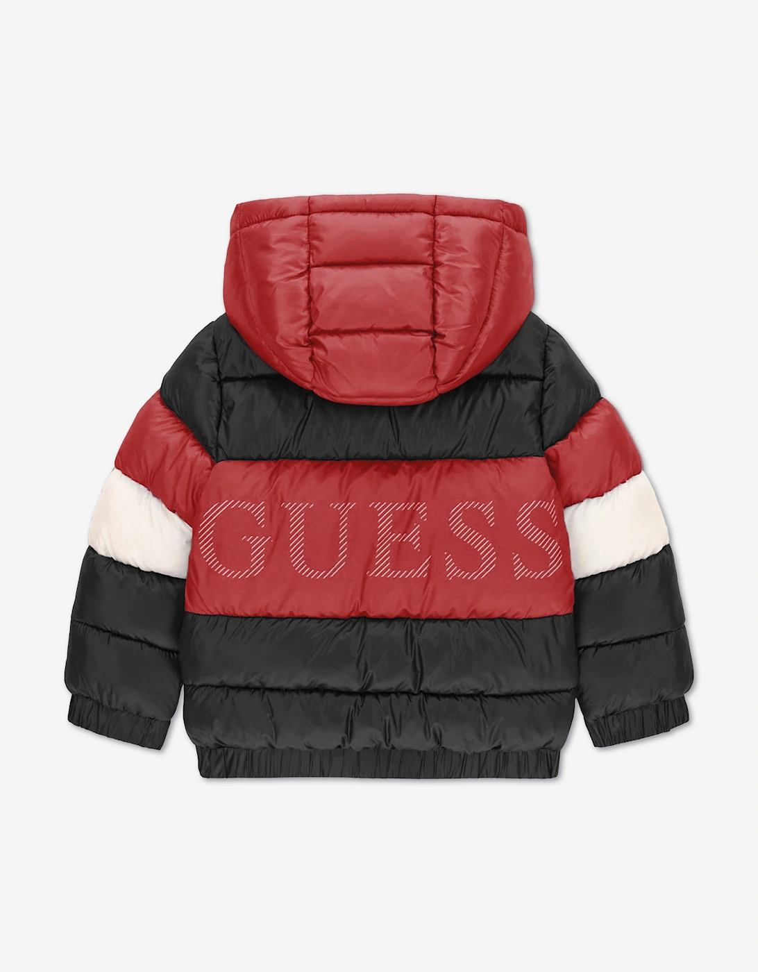 Guess Boys Hooded Puffer Jacket in Black