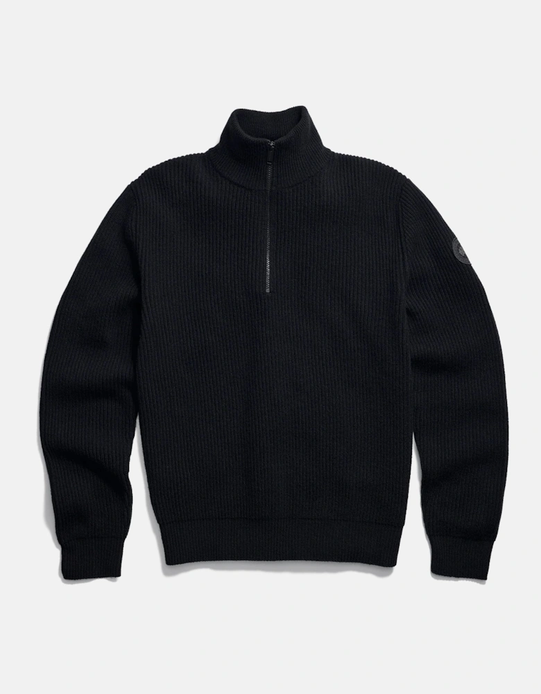 Mckinney Knit 1/4 Zip Sweater Black