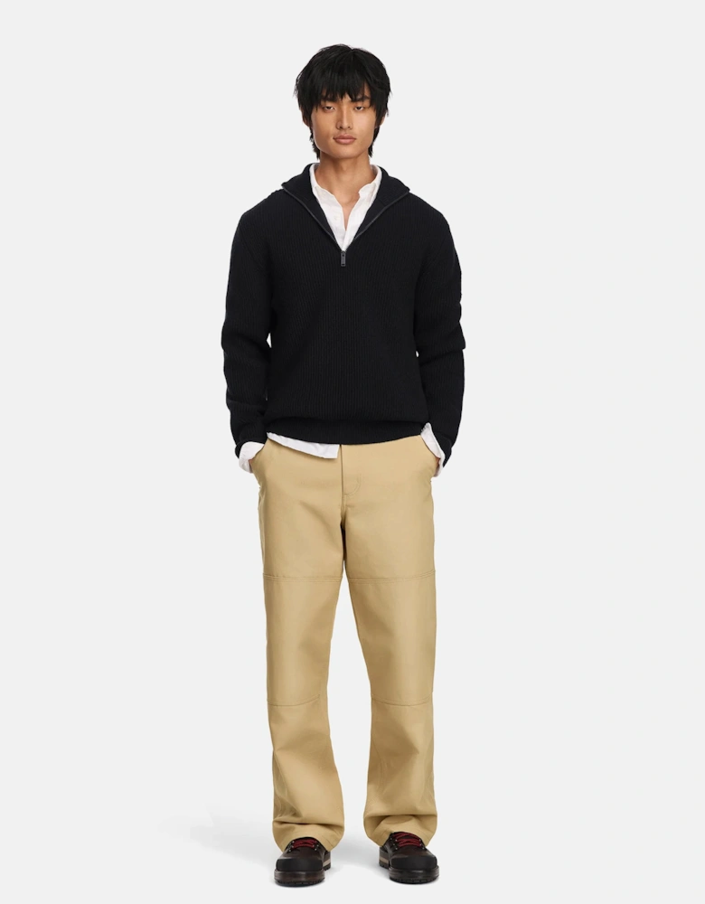 Mckinney Knit 1/4 Zip Sweater Black