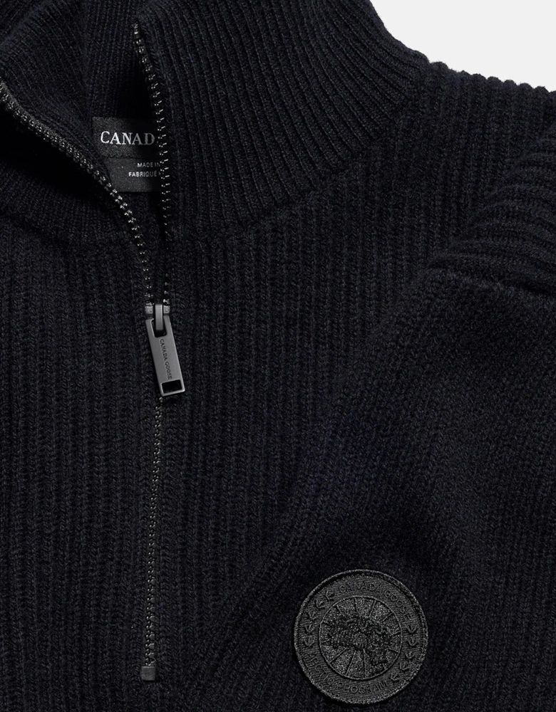 Mckinney Knit 1/4 Zip Sweater Black