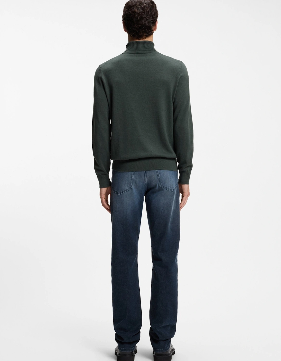 BOSS Orange Akiro S Sweater 377 Open Green