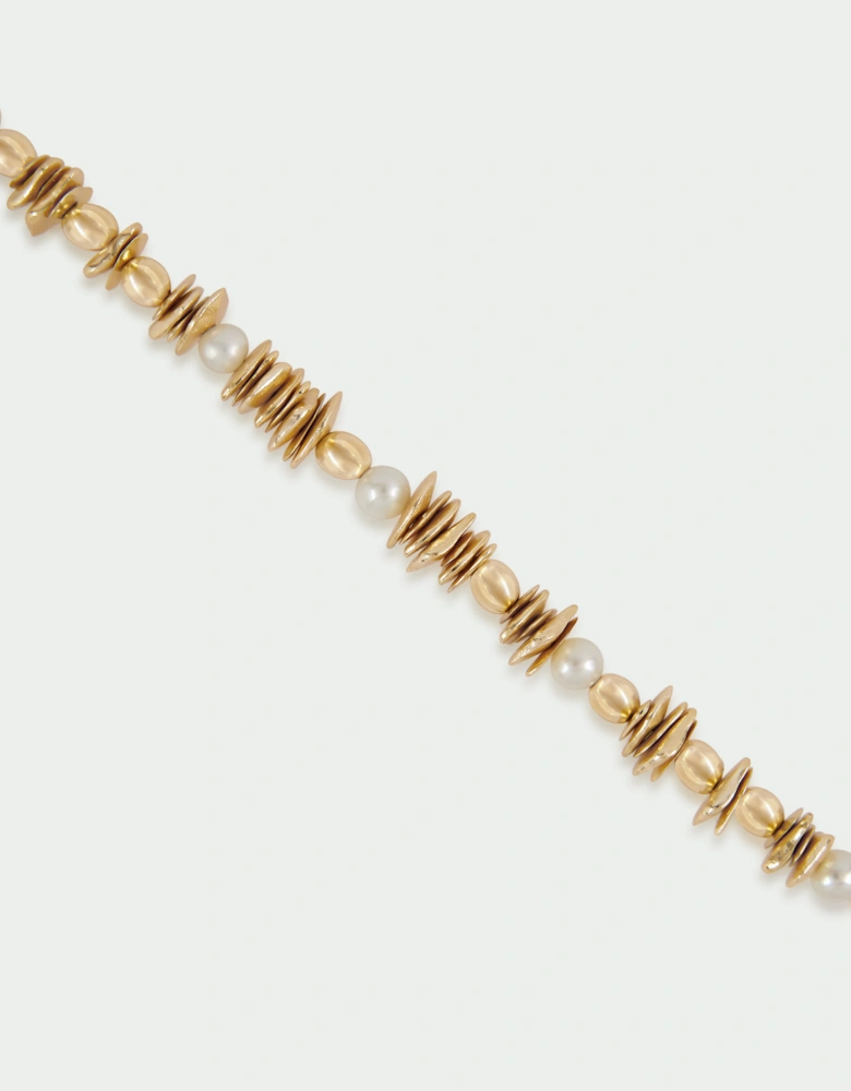 Row Multi Bead Freshwater Pearl Bracelet