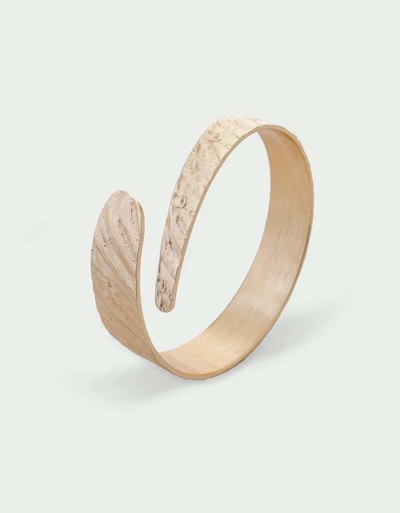 Riva Ripple Textured Wrap Bangle