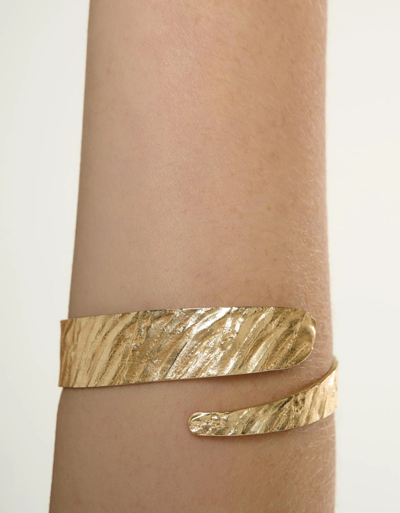 Riva Ripple Textured Wrap Bangle