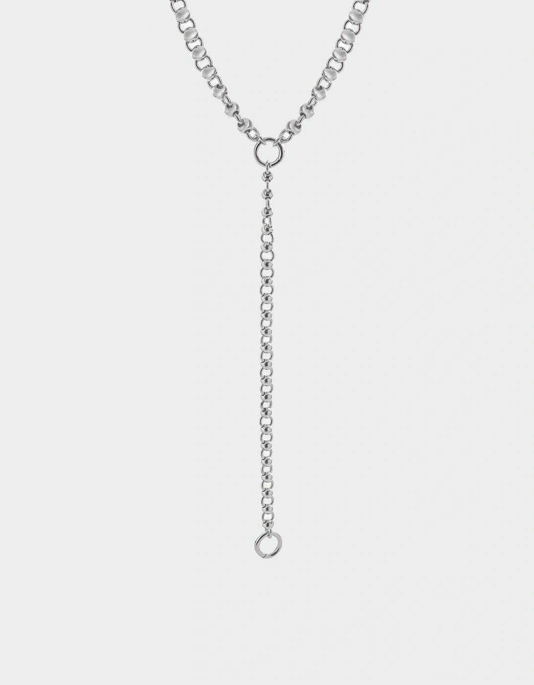 Sphera Long Lariat Chain Necklace with Removable Drop