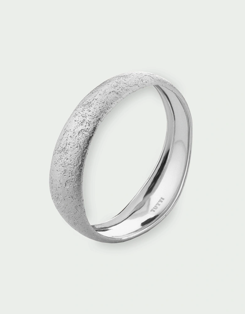 Grain Textured Statement Bangle