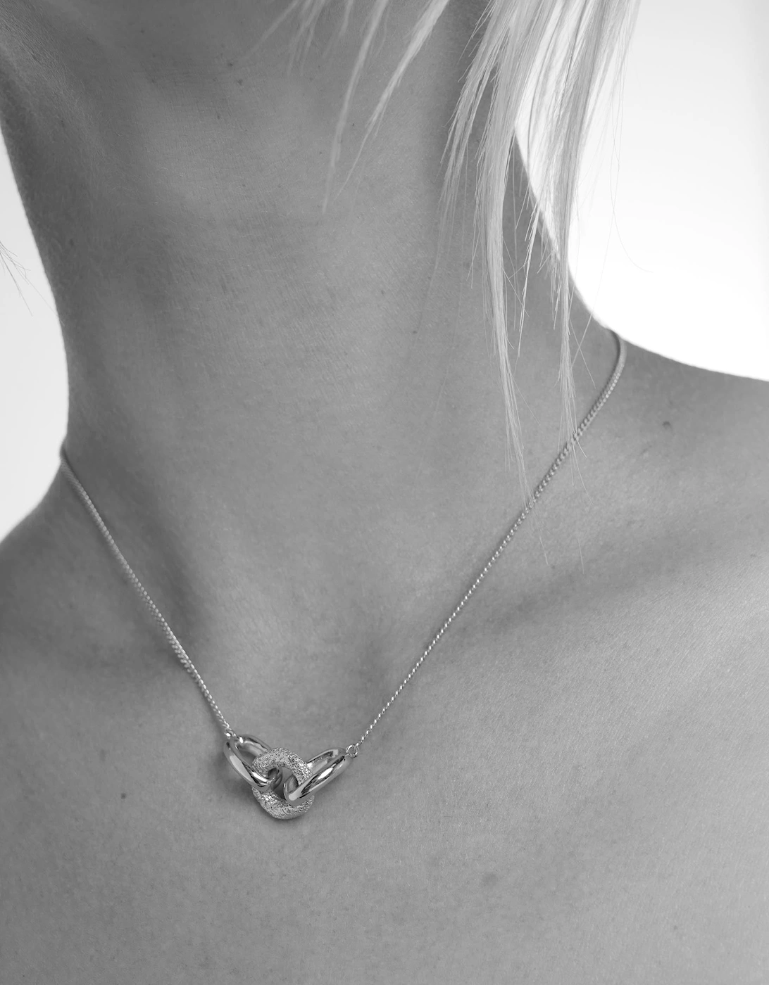 Bind Interlocking Pendant Necklace