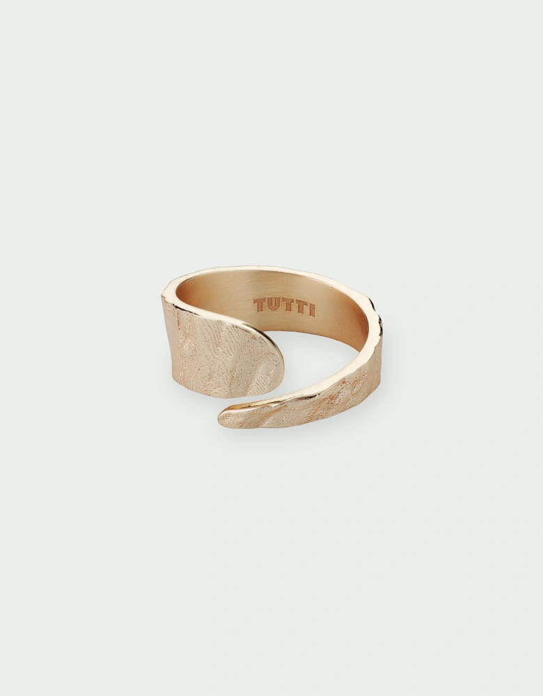 Riva Ripple Textured Wrap Adjustable Ring