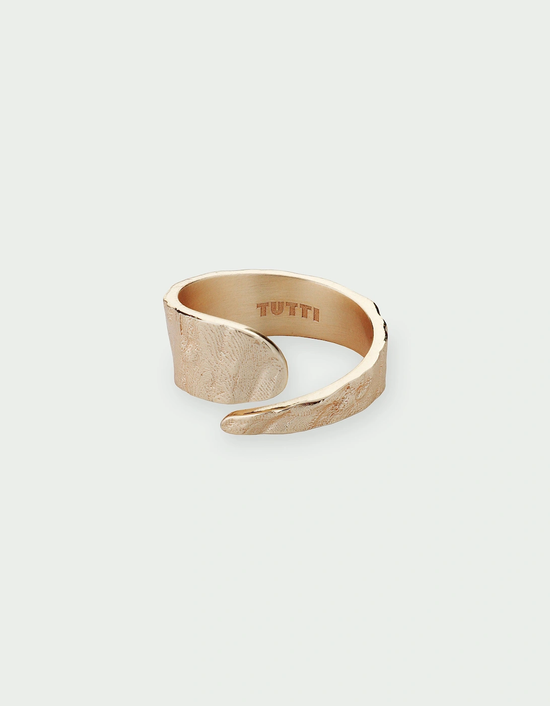 Riva Ripple Textured Wrap Adjustable Ring