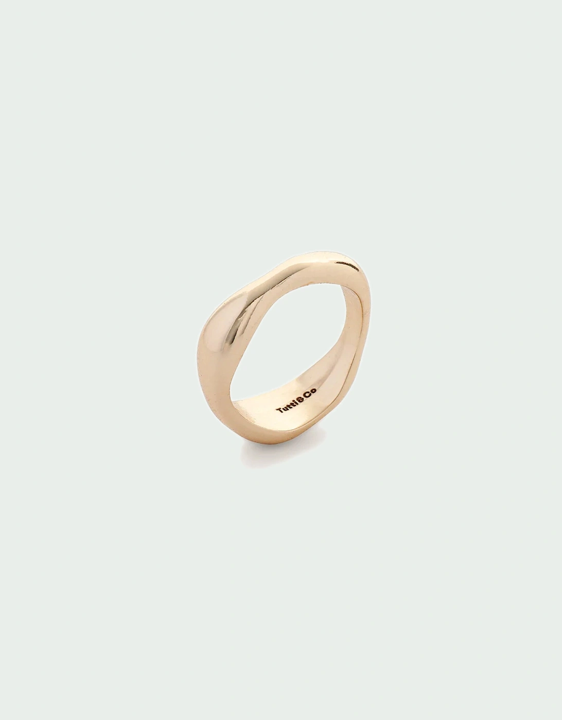 Serenity Organic Polished Layering Ring