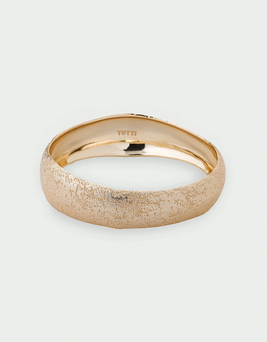 Grain Textured Statement Bangle