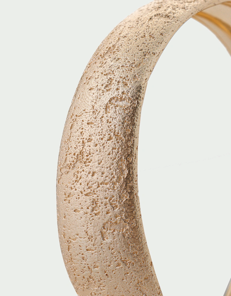 Grain Textured Statement Bangle